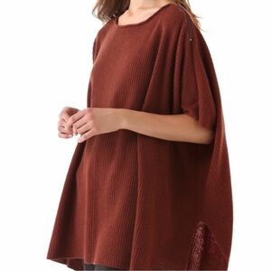Vince terracotta poncho